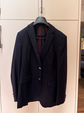 Boss Men's Navy Blazer with Gold Buttons